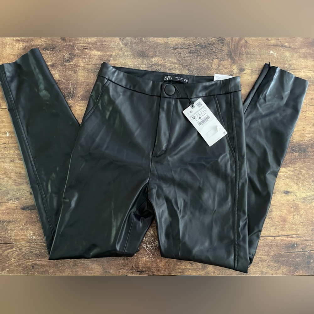 ZARA leather pants